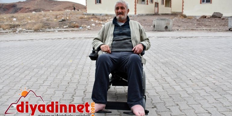 Selçuk dede akülü sandalye desteğiyle dört duvar arasından kurtuldu